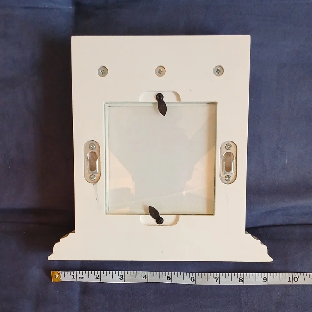 White Wall Frame with Hooks